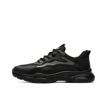 Fire Flying Fish Breathable Slip Resistant Low Top Casual Shoes Men's Black