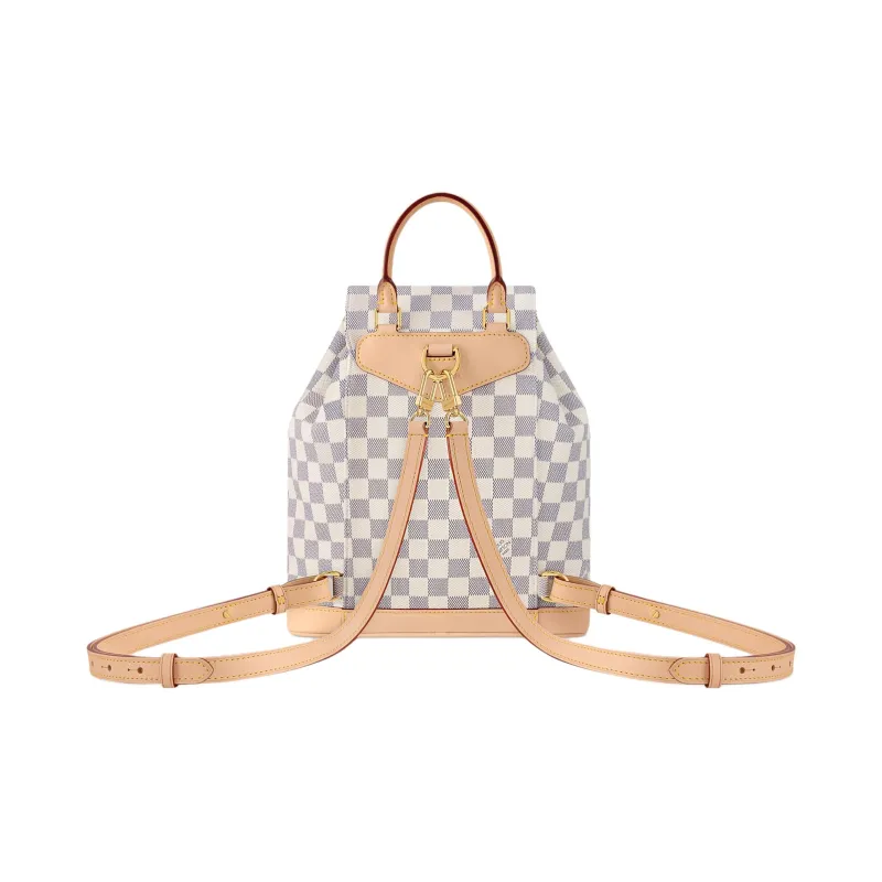 LOUIS VUITTON Montsouris Coated Canvas Backpack Trumpets Women's Ecru-3