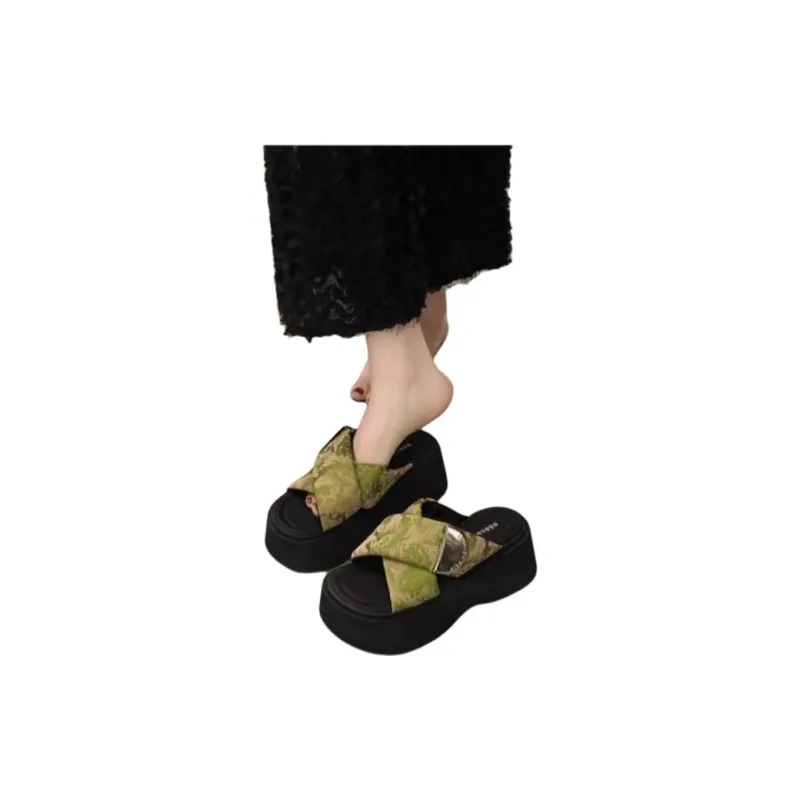 ALPLUME Slippers Silver Green Black-8