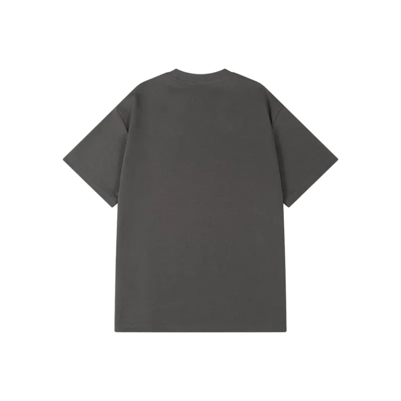 Caramella Drop Shoulder Sleeve T Shirt Unisex Black-7