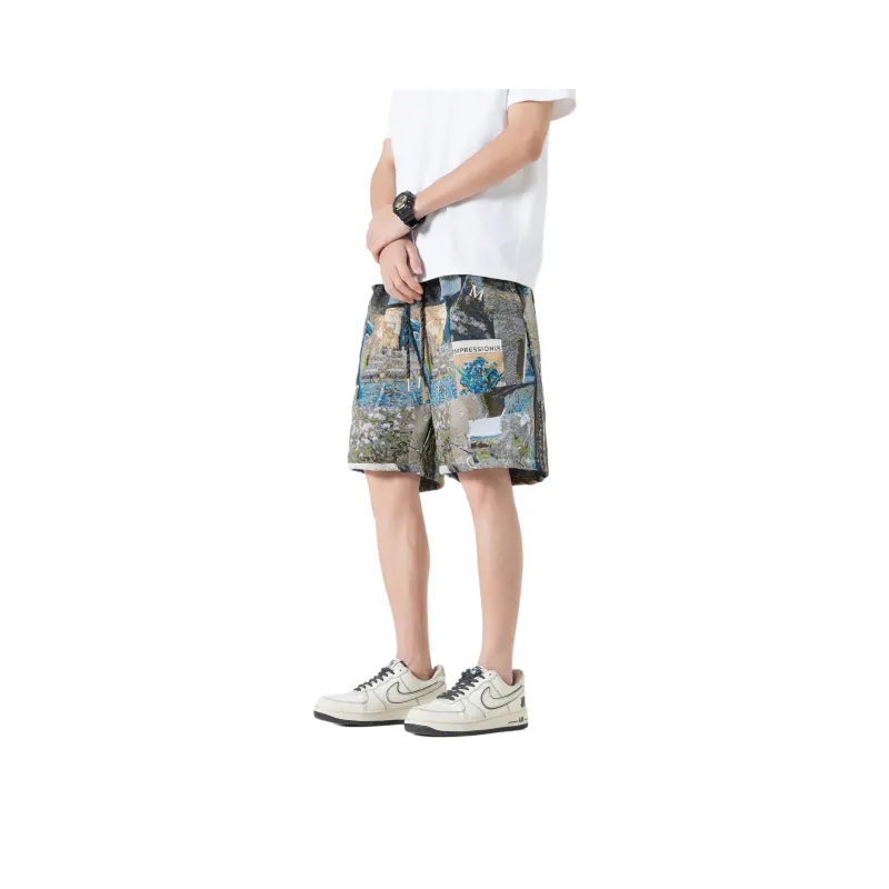 ARCANEFUNK Casual Shorts Unisex Prussian Blue-2