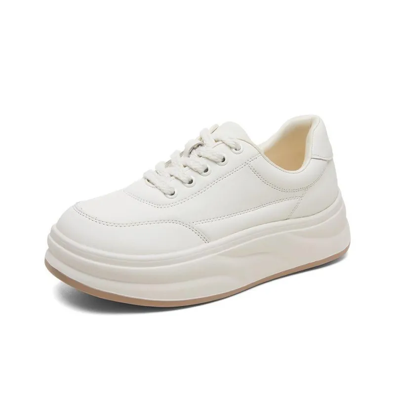 YEARCON Low Top Skateboard Shoes Women's Ecru-0
