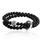 Auspicious Clouds Prayer Wheel Double-Layer Beaded Bracelet (999 Fine Silver)