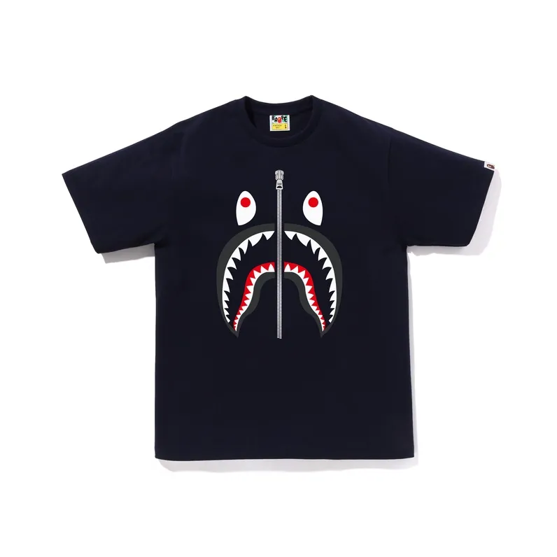 A BATHING APE Milo Shark Face Tee-7