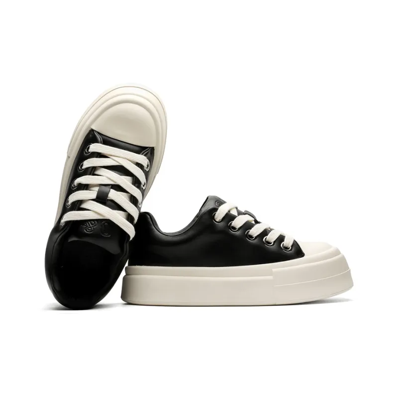 Rummaden Low Top Skateboard Shoes Unisex Black-4