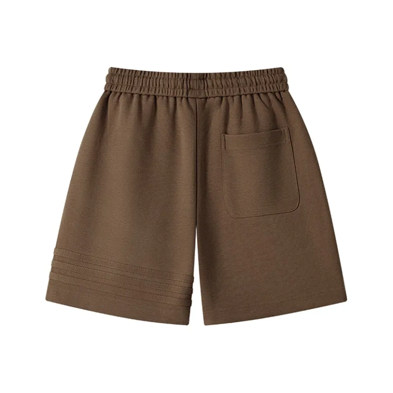 MAISON VINSON Solid Color Sports Casual Shorts Unisex-10