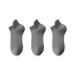 MYT-199 Breathable Ankle Socks, Dark Gray, 3-Pack
