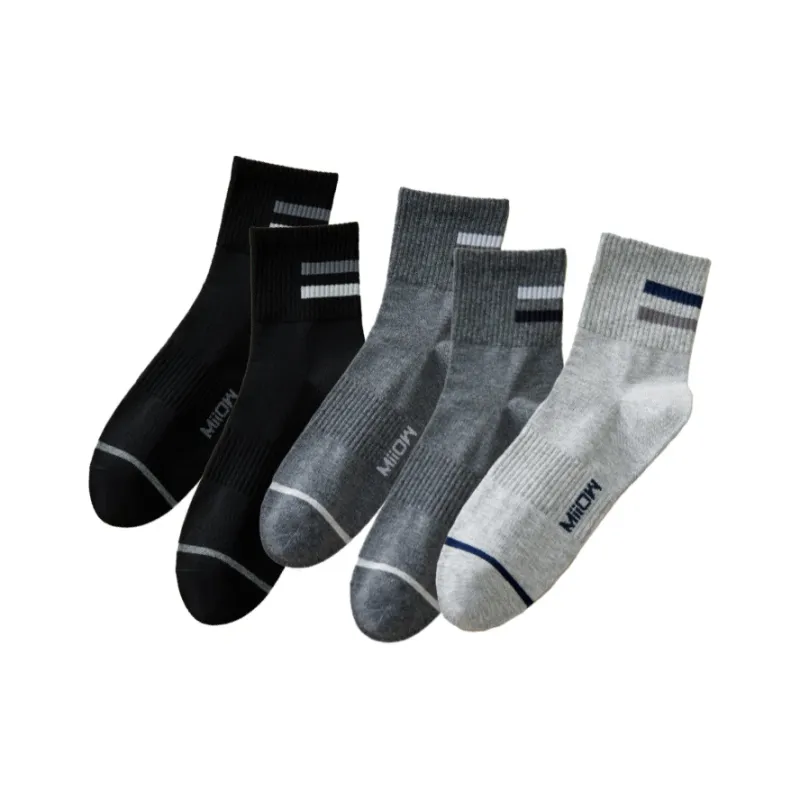 MIIOW Mid Calf Socks Men's 5 Pack-6