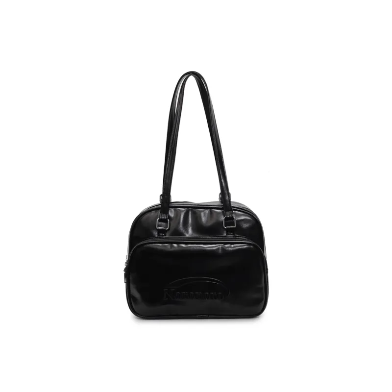 ROUNDOT PU Shoulder Bag Backpack Women's White/Black/Blue/Pink-8