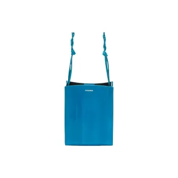 JIL SANDER Leather Shoulder Bag Crossbody Bag Small Size Women's Blue