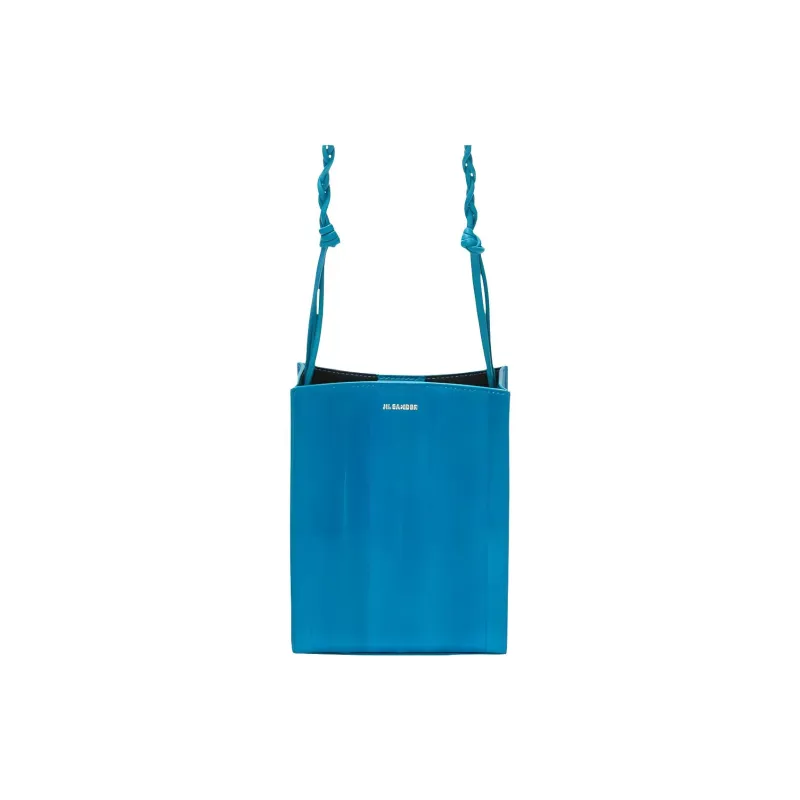 JIL SANDER Leather Shoulder Bag Crossbody Bag Small Size Women's Blue-0