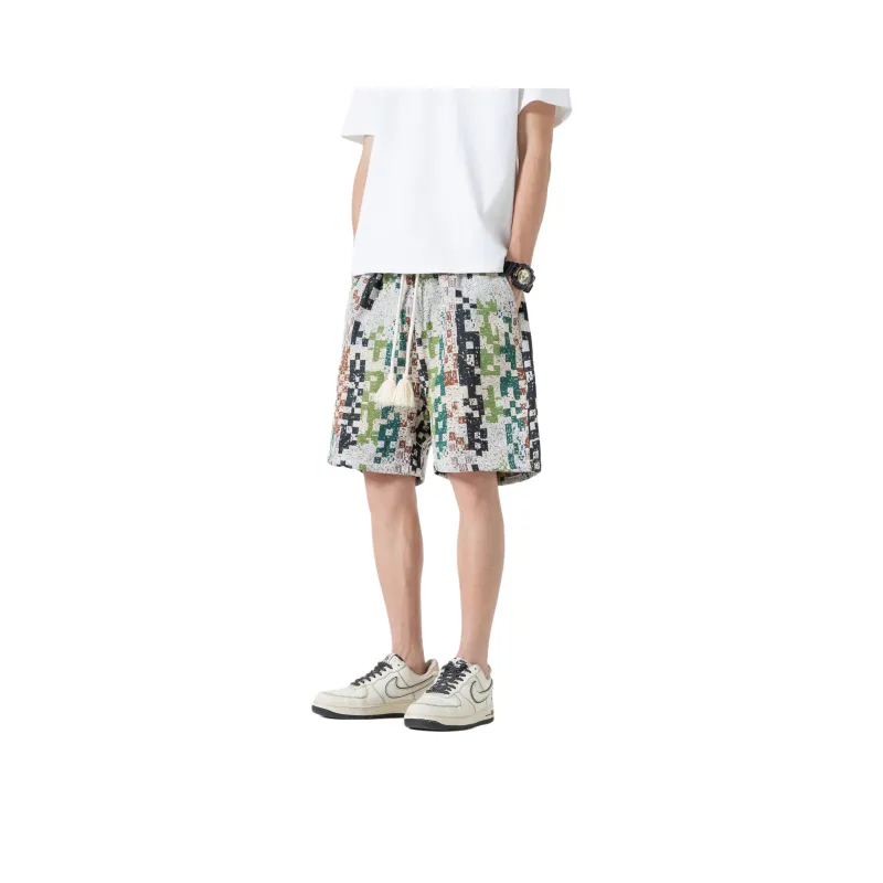 ARCANEFUNK Casual Shorts Unisex Bluno Green-2