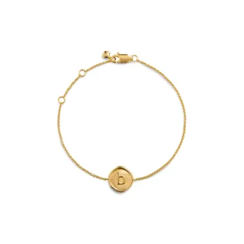 Monica Vinader Sterling Silver Plated With 18k Gold Bracelets Women's Gold
