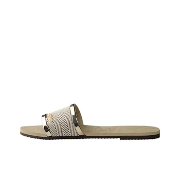 Havaianas Rubber Sole Quick Dry Slide Slippers Women's Gray