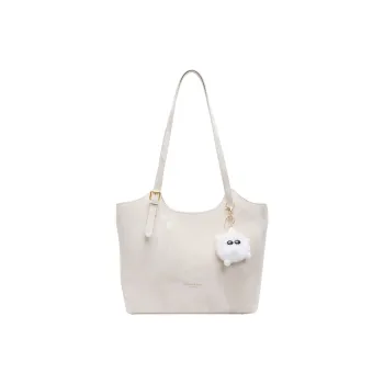 RIVMIND PU Shoulder Bag Regular Women's White/Black/Brown/Pink