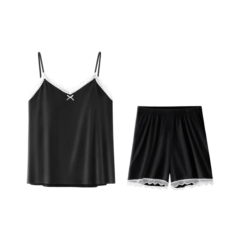 SEM/R Pajama Set Women's Premium Black-0