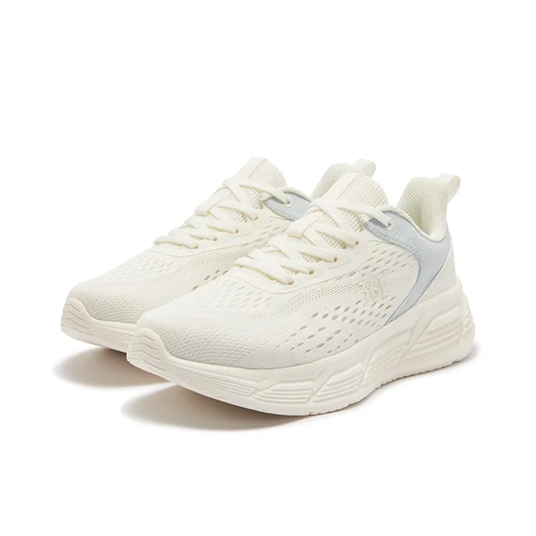 361° Abrasion Resistant Breathable Slip Resistant Low Top Running Shoes Women's White Glass Blue-2