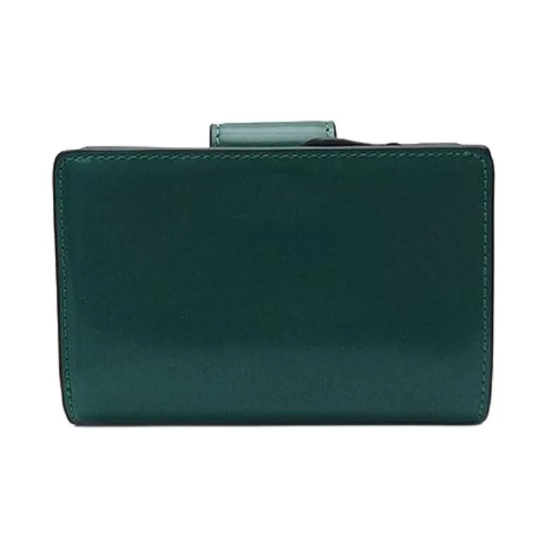 COACH Corner Zip Spazzolato Leather Wallet Mini Women's Emerald Green-3