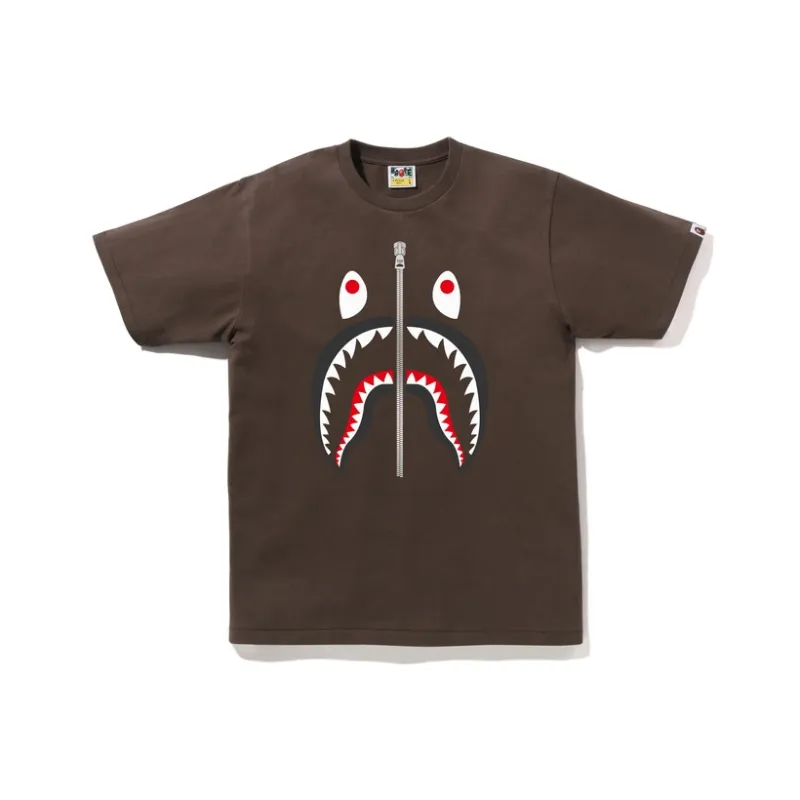 A BATHING APE Milo Shark Face Tee-3