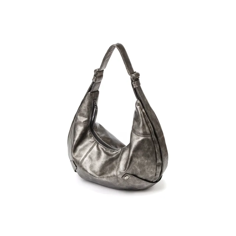 Yawei Kuroda Artificial Leather Shoulder Bag Tubas Unisex Dark Gold-0