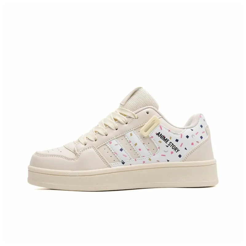 Circle Small Coverage Lightweight Breathable Height Increasing Low Top Skateboard Shoes Unisex-46