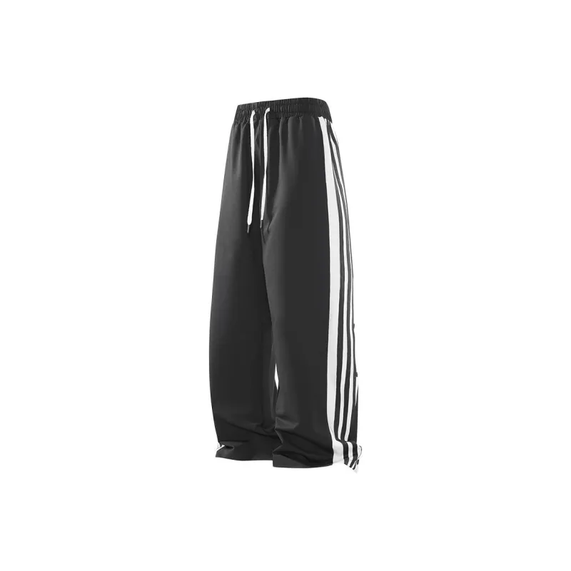 PAINT STAIN Casual Pants Unisex Classic Black-12