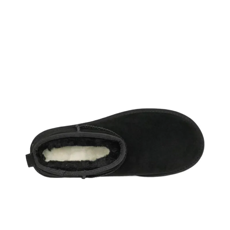 UGG Warm And Wear Resistant Short Snow Boots Women's Black-3
