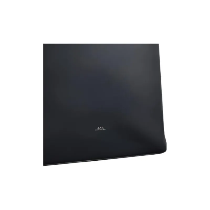 A.P.C Polyurethane And Polyester Blend Tote Bag Shopping Bag Handbag Shoulder Bag Men's Black-3