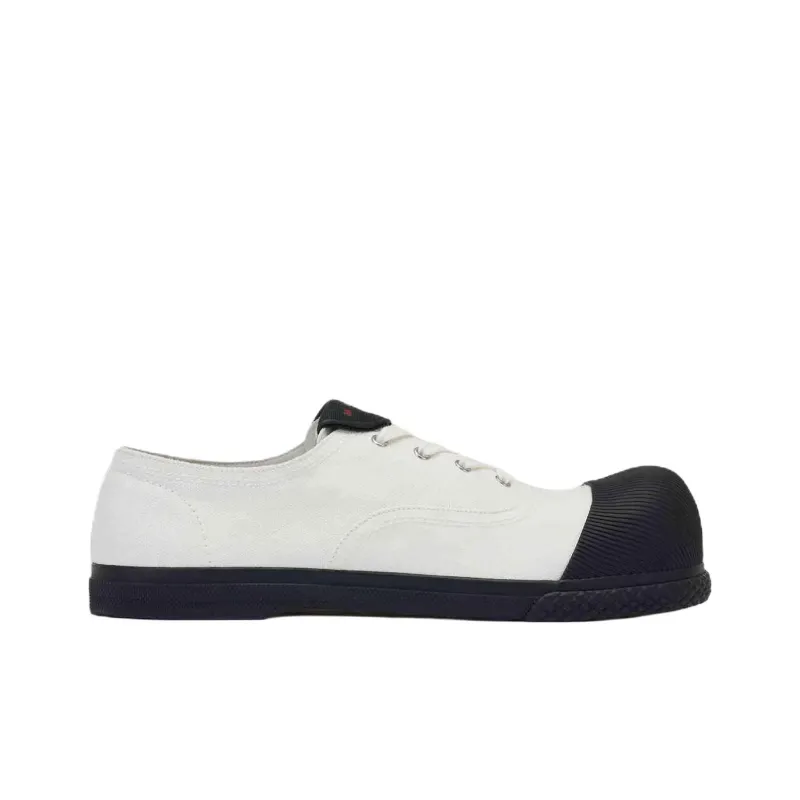 MARNI COTTON WAVE Low Top Canvas Shoes Men's White-1