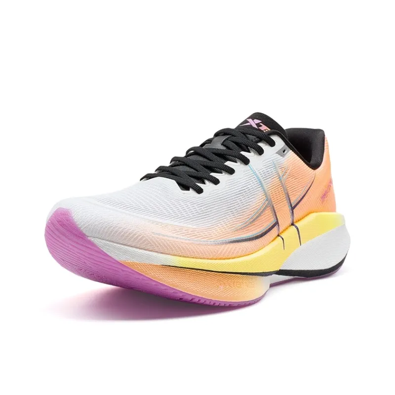 XTEP 360X 2.0 Running Shoes Men Low Top Classic White Fluorescent Tender Orange-2