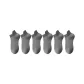 MYT-199 Breathable Ankle Socks, Dark Gray (6 Pack)