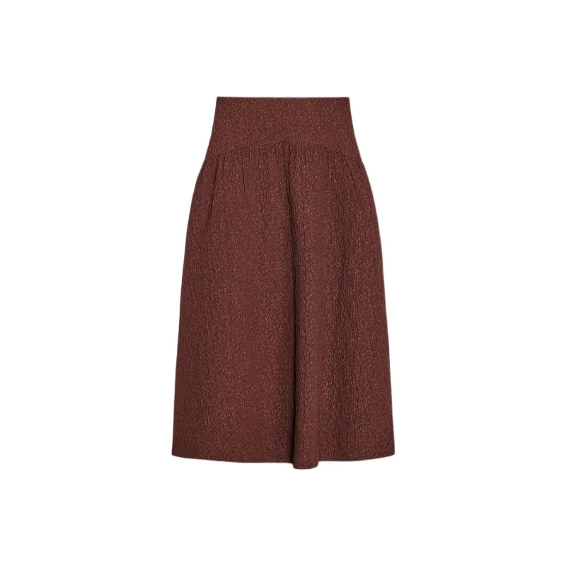 ZARA Casual Long Skirts Women's Burgundy-1