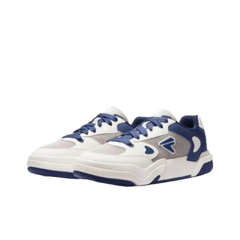 FILA FUSION GRIND Non slip Lightweight Low Top Skateboard Shoes Men's White Blue-2