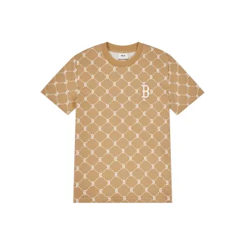 MLB MONOGRAM Reading Collection T Shirt Unisex Light Camel