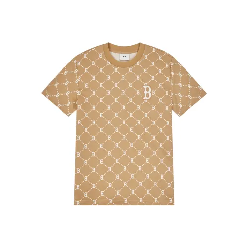 MLB MONOGRAM Reading Collection T Shirt Unisex Light Camel