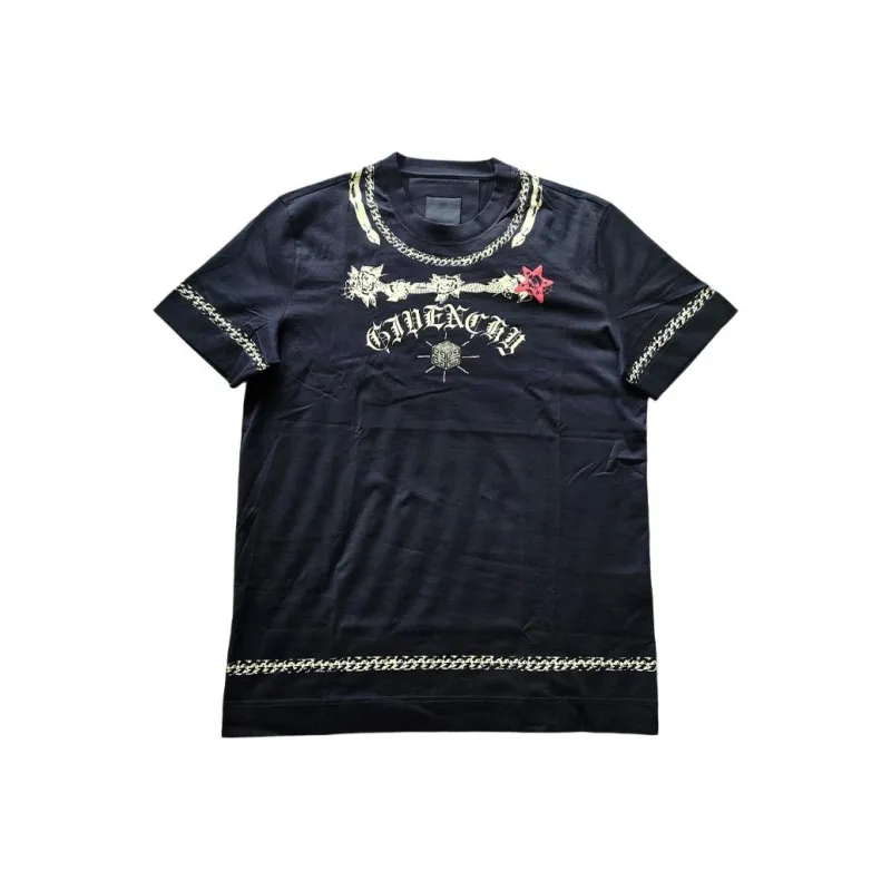 Givenchy Chain Scorpion Cotton T shirt-0