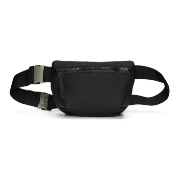 Rains Polyester Fanny Pack Regular Unisex Black/Rose Brown/Soft Light Yellow