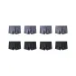 8 Pack (Dark Gray 4+Black 4)