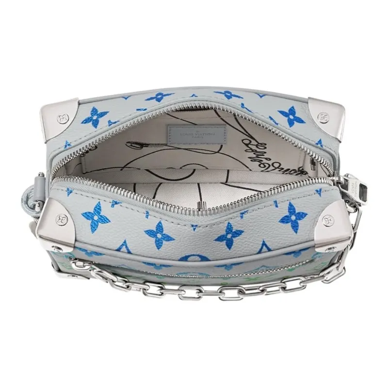 LOUIS VUITTON Soft Box Shoulder Bag, Crossbody Bag Mini Men's White-3