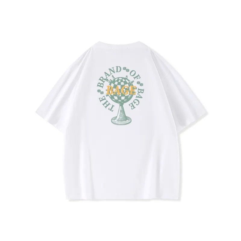 BAGE Drop Shoulder Sleeve T Shirt Unisex-2