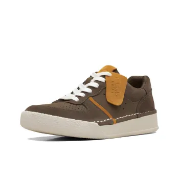 Clarks Abrasion Resistant Low Top Casual Shoes Women's Olive Green
