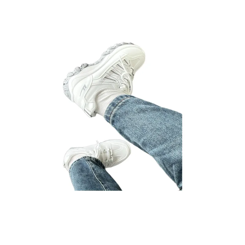 Warrior Shock Absorbing, Non Slip, Wear Resistant, Breathable And Lightweight Low Top Running Shoes Unisex White Gray-5