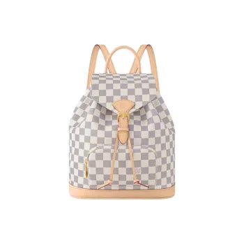 LOUIS VUITTON Montsouris Coated Canvas Backpack Small Size Women's Ecru