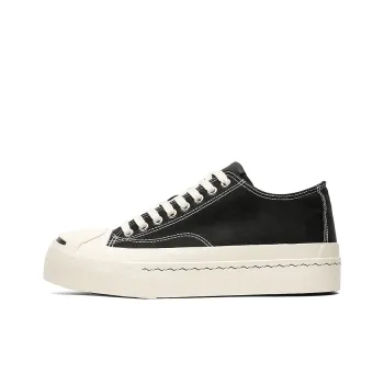 OUBT Open Mouth Smiley Face Breathable And Slip Resistant Low Top Canvas Shoes Unisex