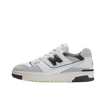 New Balance NB 550 Anti Slip Wear Resistant Low Top Skateboard Shoes Men's White Black Gray