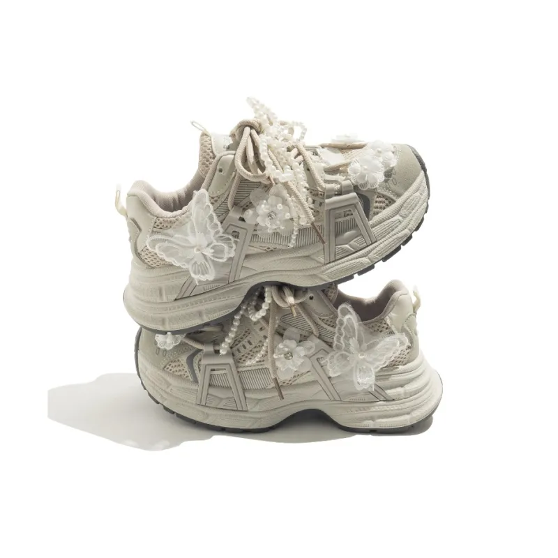 BEIER Platform Comfortable, Classic And Versatile Anti Slip Wear Resistant Low Top Chunky Sneakers Women's-18
