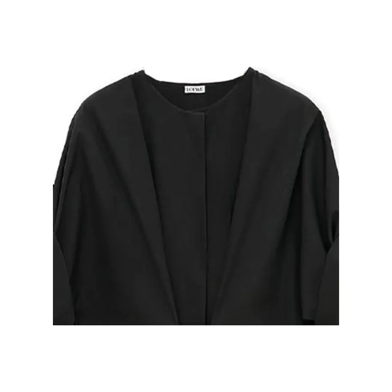 LOEWE Pebble Gather Detailed Mini Poplin Dress-3