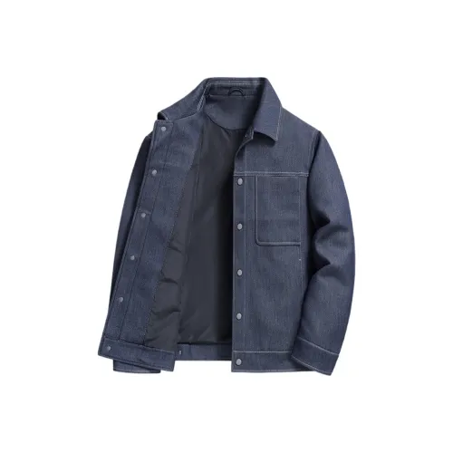Spanu Jackets Coats Men's Denim Blue