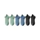 MYT-199 Breathable Ankle Socks 6 Pack (2 Light Green/2 Haze Blue/2 Black)