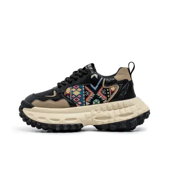 NANJIREN Wear Resistant Breathable Lightweight Height Increasing Low Top Chunky Sneakers Men's